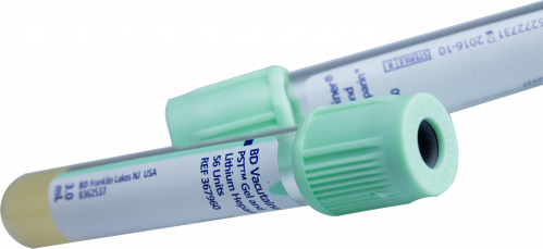 Tube BD Vacutainer® PST avec gel polymère et héparine de lithium 56 unités USP pour la séparation du plasma