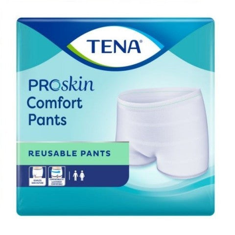 Culottes TENA® ProSkin Confort réutilisables, P/M, 20" à 37" Bleu, en vrac- caisse de 60