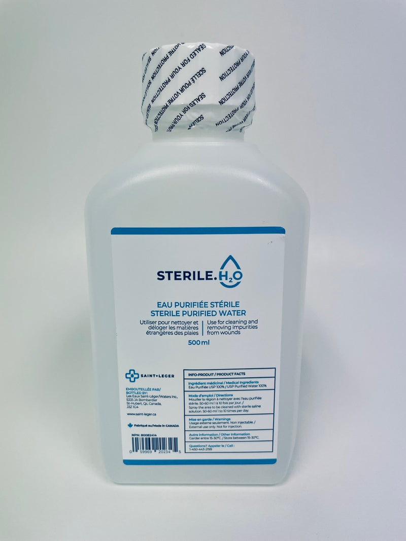 Stérile.H20 - 500 ML | Eau Purifiée Stérile USP