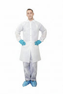 Blouse de laboratoire en polypropylène - Blanc - Caisse de 50