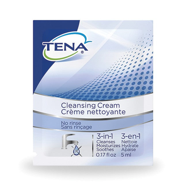 Crème nettoyante TENA ProSkin®, paquet en aluminium, 5 mL- caisse de 500