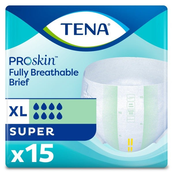 Culottes contre l'incontinence TENA® ProSkin™ Super, TG, 60 po à 64 po vert - caisse de 60