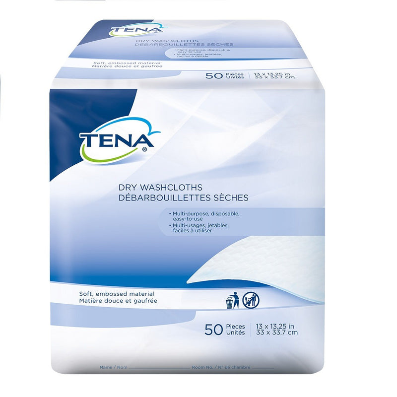 Lingettes sèches Tena®, 13 po x 13.25 po - caisse de800