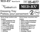 Plateau à pansements - 85-4077 - Caisse de 30 plateaux