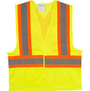 Veste de sécurité pour la circulation, Jaune lime haute visibilité, Polyester, CSA Z96 classe 2 - niveau 2, Unité