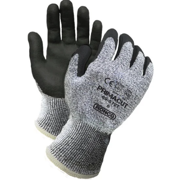 Gants avec Paume enduite de nitrile sableux CE coupe 5ANSI  -  Paquet de 6 pairs