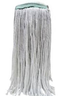 Vadrouille humide emballée, brins coupés, blanche 32 oz