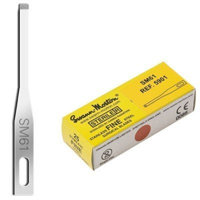 LAME DE SCALPEL DROITE 5901 - 3 LAMES - Boite de 25