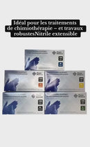 Gants d'examen en nitrile bleu 6 mil - Boite de 100