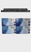 Gants médicaux en nitrile Mauve 4 mils - Boite de 100