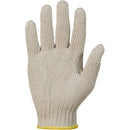 Heavy-duty knit gloves, poly/cotton blend, size 7, large - 12-pack
