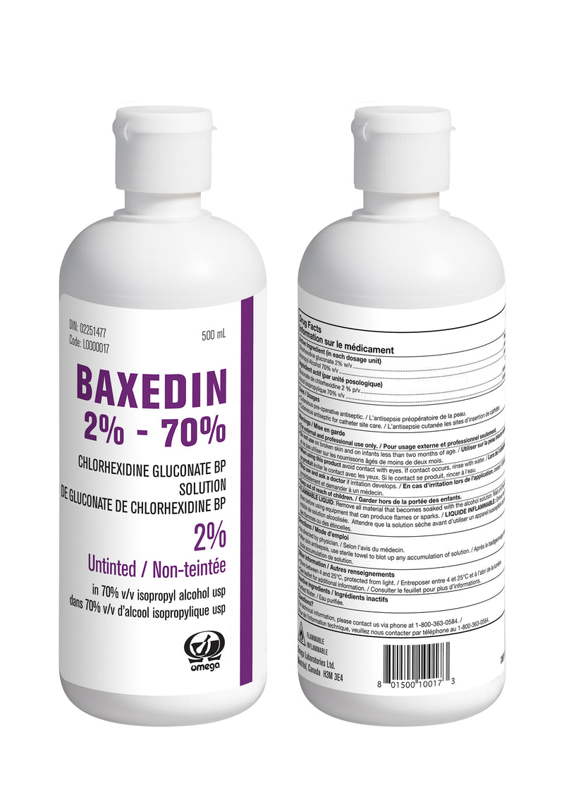 Baxedin 2% - 70%  500ml - Unité