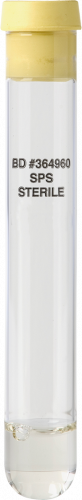 Tube en verre BD Vacutainer® pour la microbiologie du sang total en polyanéthol sulfonate de sodium (SPS) - CA/1000
