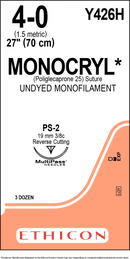 Suture monocryl mono 4-0 27po non teinté coupe PS-2 BT/36