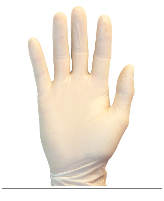 Gants en latex, texturés, sans poudre - BTE/100 ou CA/10 boites