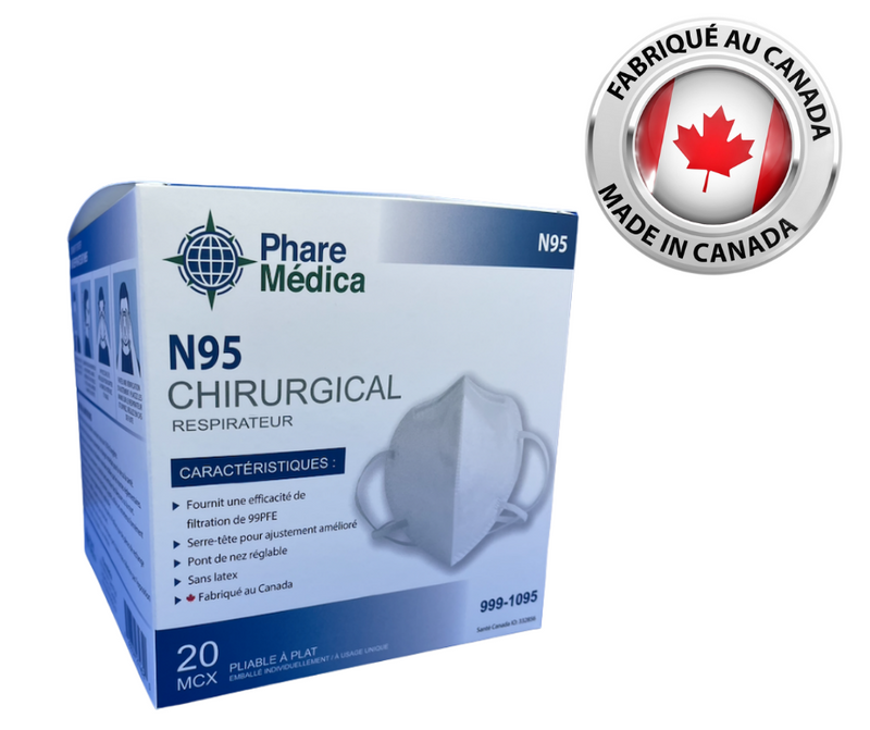 N95 Chirurgical - Fabriqué au Canada