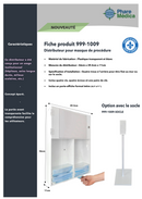 Distributeur pour masques de procédure (Ensemble complet)