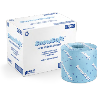 Papier hygiénique 2 Plis 500 feuilles (CA/48 rouleaux) SnowSoft