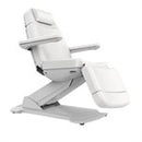 Fauteuil facial électrique blanc 3 sections avec bras