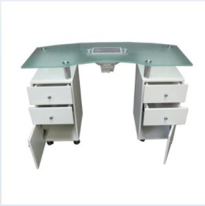 Table de manucure avec aspirateur